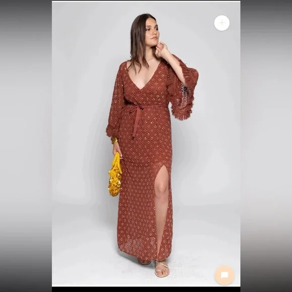 NWT Sundress ROSE LONG DRESS
size Large/XL - Picture 6 of 12